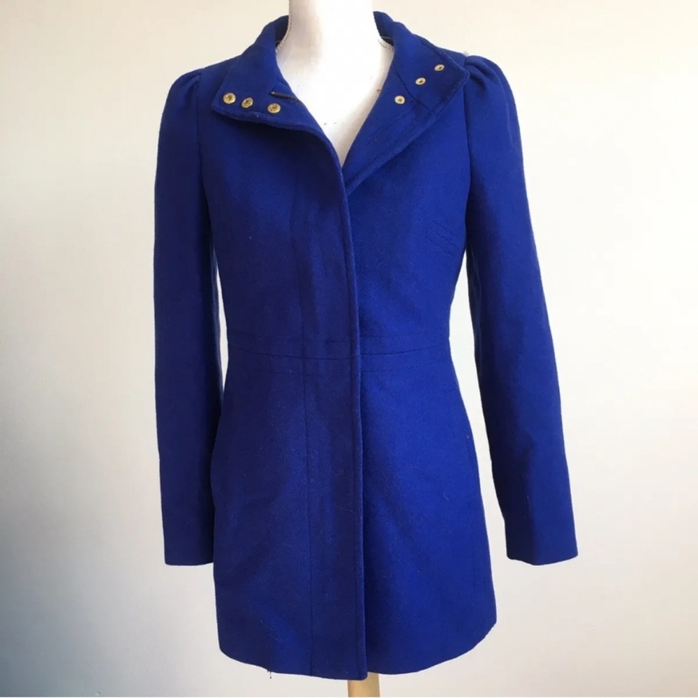 Banana Republic - Structured Wool City Coat 686057 | Cobalt Blue | Size Medium - Picture 5 of 5